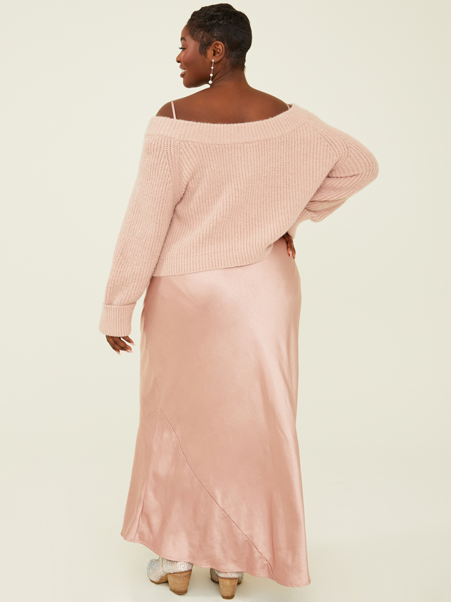 Nancy Satin Dress & Sweater Set Detail 5 - ARULA