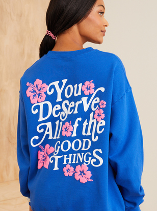 Good Things Graphic Sweatshirt - ARULA - 