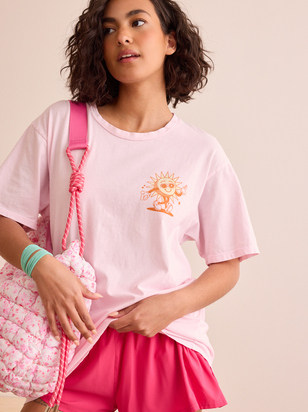 Vitamin Sea Oversized Graphic Tee - ARULA - 