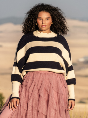Ruby Striped Sweater - ARULA