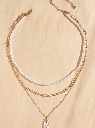 Cowboy Pearl Necklace - ARULA - 