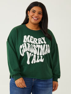 Merry Christmas Y'all Sweatshirt - ARULA