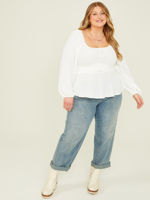 Charlotte Peplum Top - ARULA