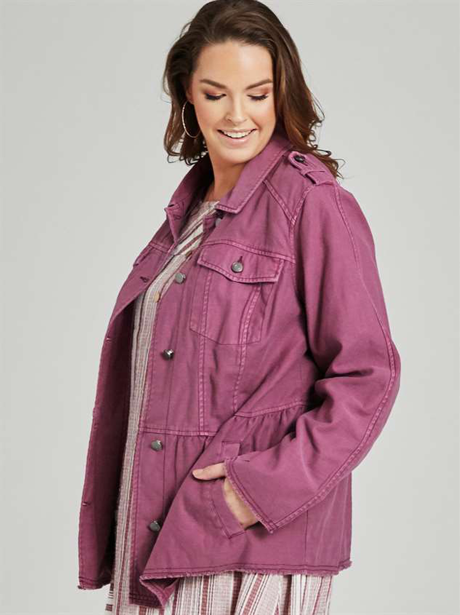 Military peplum jacket hot sale