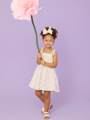 Stacey Floral Toddler Mini Dress - ARULA - 