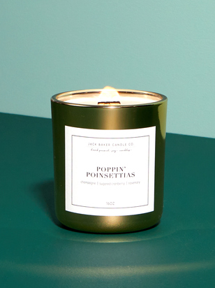 Poppin' Poinsettias Metallic Candle - ARULA