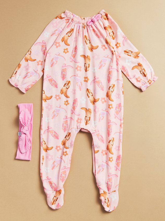 Willa Cowgirl Sleeper and Headband Set by Mud Pie - ARULA