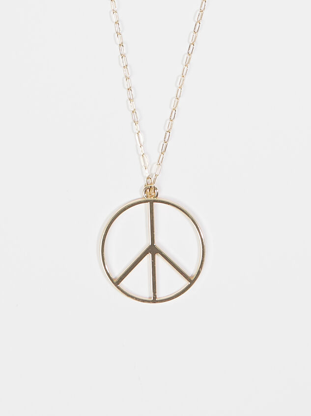 Peace Pendant Necklace Detail 1 - ARULA