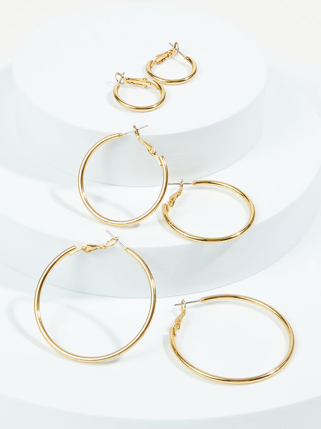 18k Gold Hoop Earring Set - ARULA