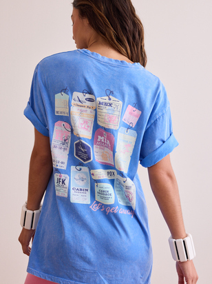 Text You When I Land Oversized Tee - ARULA