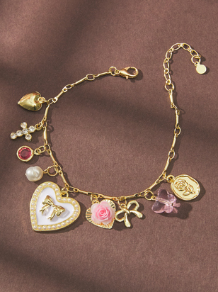 Dainty Flower Charm Bracelet - ARULA - 