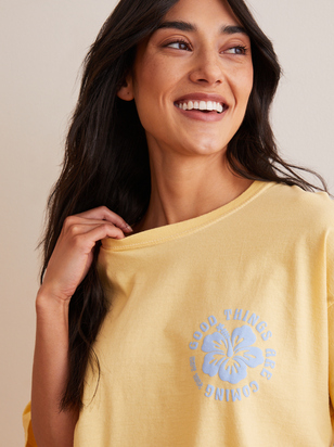 Good Things Are Coming Oversized Tee - ARULA