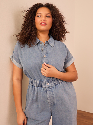Erica Denim Jumpsuit - ARULA