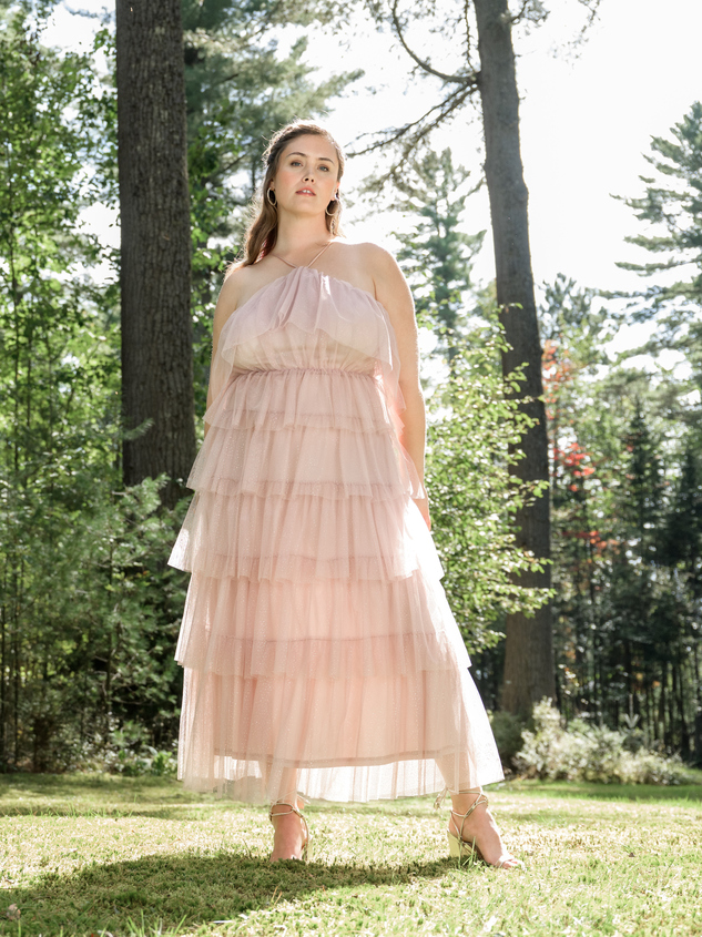 Roselyn Glitter Maxi Dress - ARULA