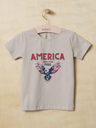 America Born To Be Free Graphic Tee - ARULA