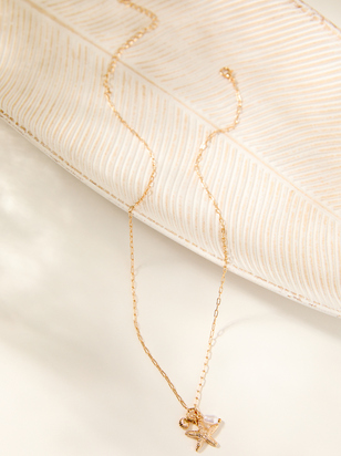Starfish Cluster Charm Necklace - ARULA