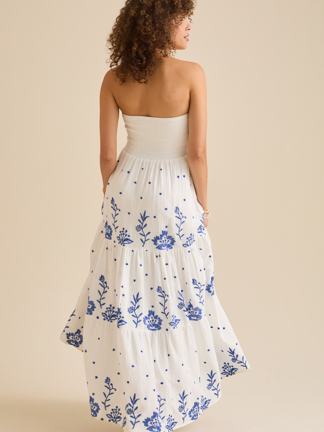 Melanie Strapless Maxi Dress Detail 5 - ARULA