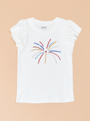 Fireworks Tinsel Tee by Mud Pie - ARULA - 