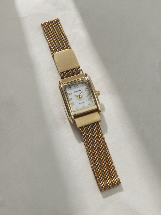 Rectangle Face Mesh Watch - ARULA
