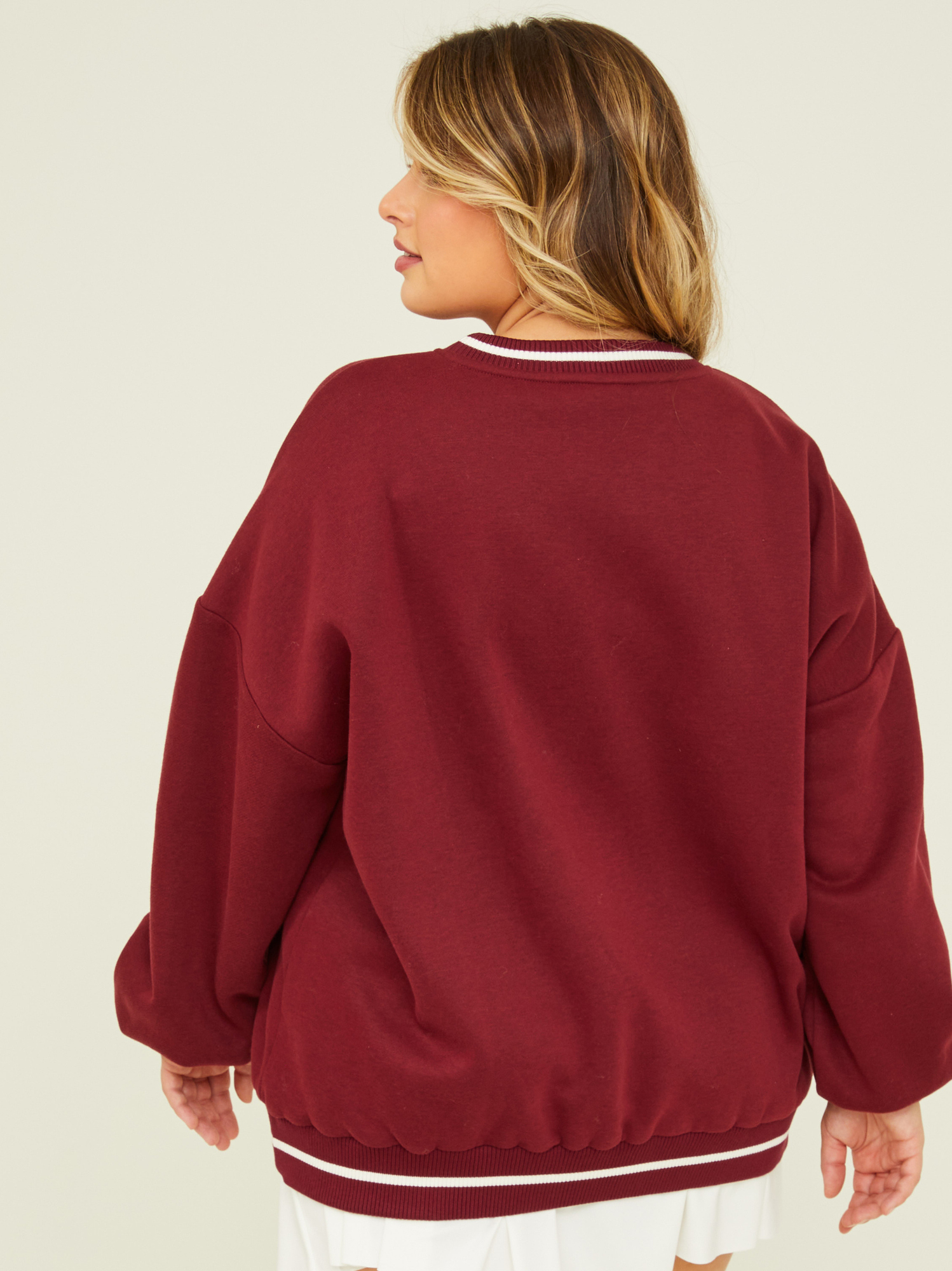Oversized store varsity sweatshirt