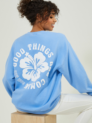 Good Things Coming Graphic Sweatshirt - ARULA