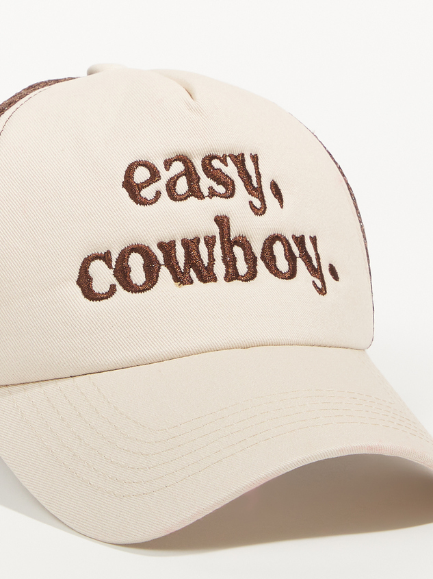 Easy Cowboy Trucker Hat Detail 2 - ARULA
