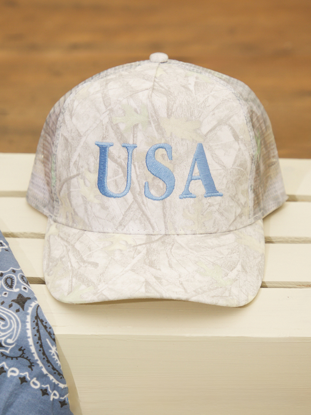 USA Light Camo Trucker Hat - ARULA