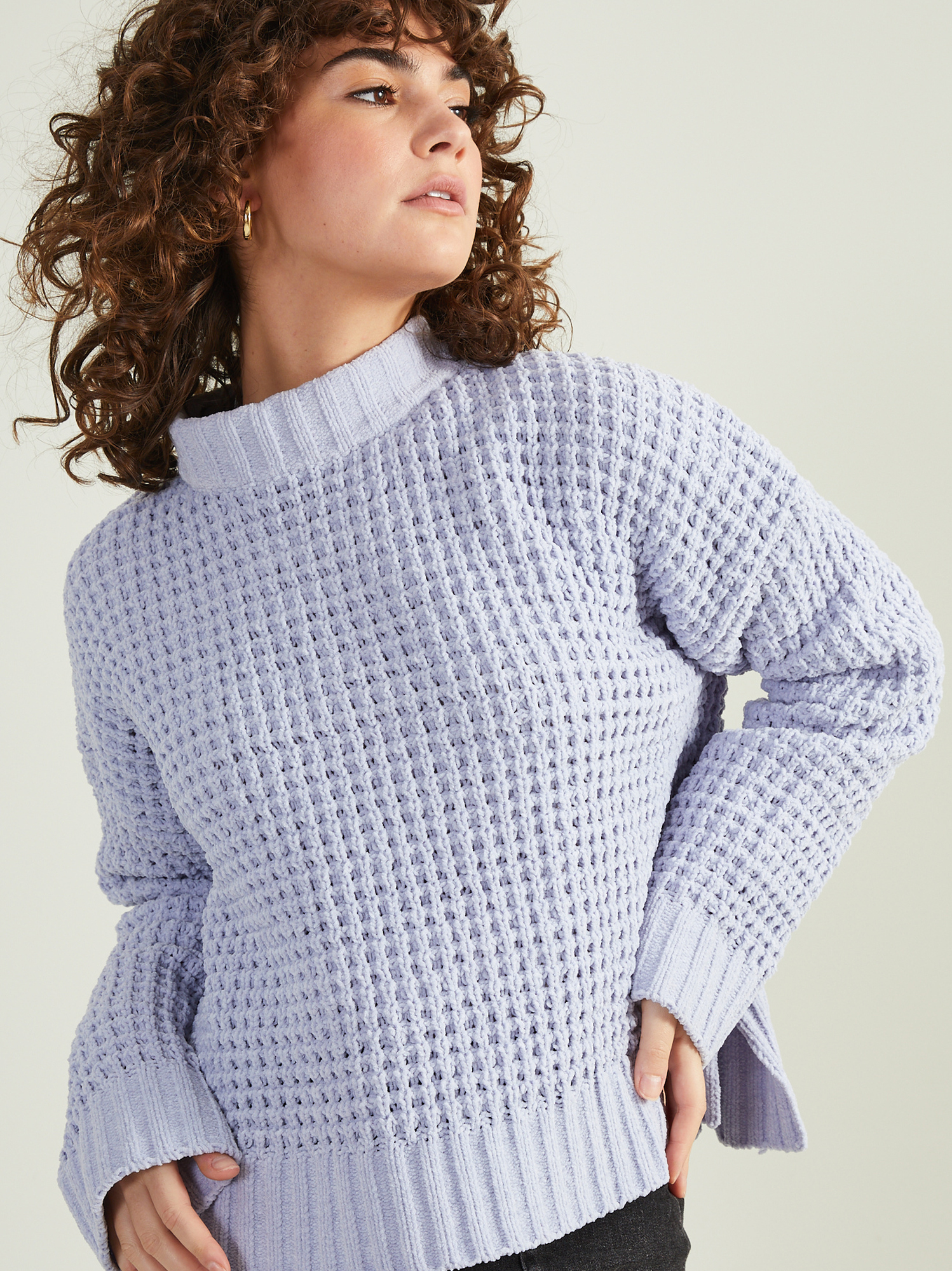 Chenille sweater top