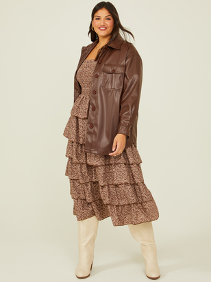 Sophie Vegan Leather Jacket - ARULA