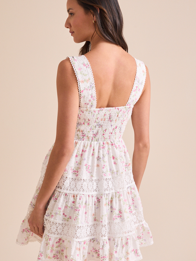 Ella Kate Floral Mini Dress Detail 5 - ARULA