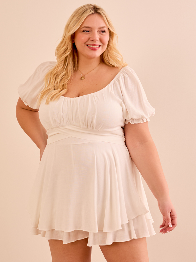 Haisley Double Layered Romper Detail 5 - ARULA