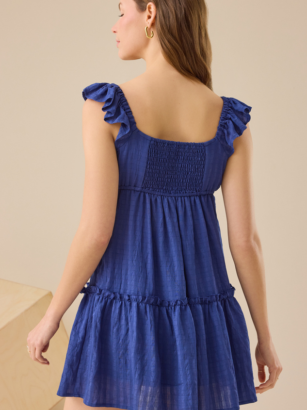 Carlie Tiered Mini Dress Detail 4 - ARULA