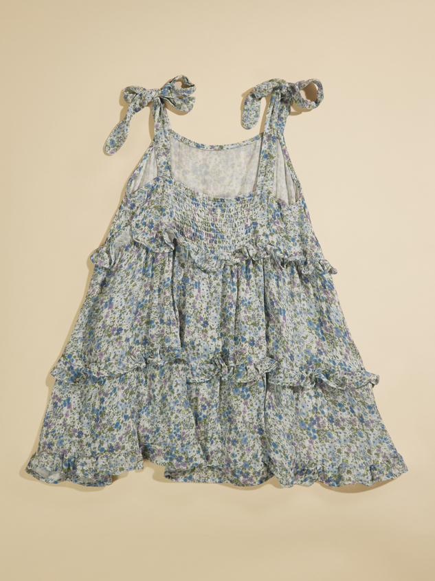 Darcy Floral Ruffle Dress Detail 3 - ARULA