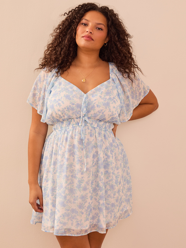 Arden Floral Babydoll Dress Detail 2 - ARULA