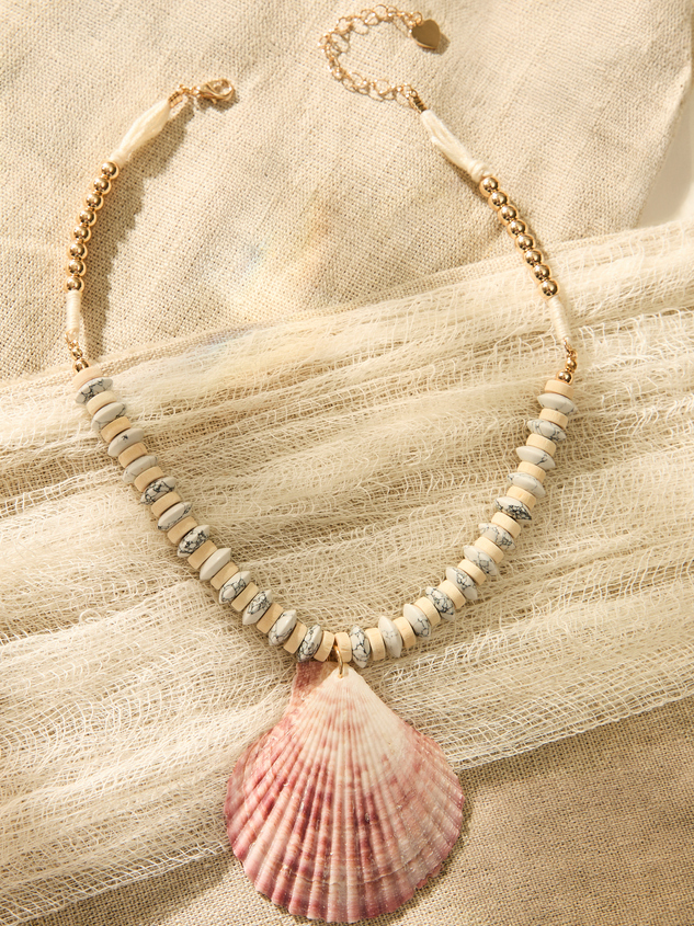 Sunset Shell Statement Necklace - ARULA