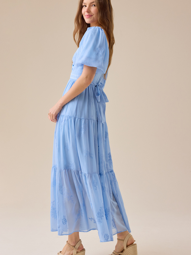 Dani Floral Maxi Dress Detail 4 - ARULA