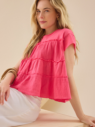 Rebecca Tiered Babydoll Top - ARULA - 