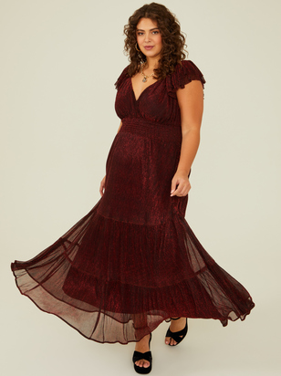 McKenna Shimmer Maxi Dress - ARULA