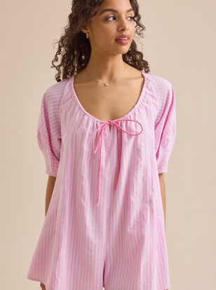 Posie Striped Romper - ARULA