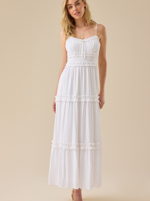Greer Ruffle Maxi Dress - ARULA - 