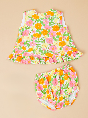 Retro Floral Ruffle Set - ARULA