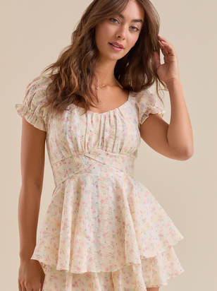 Haisley Double Layered Romper - ARULA