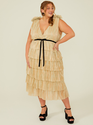 Goldie Shimmer Maxi Dress - ARULA
