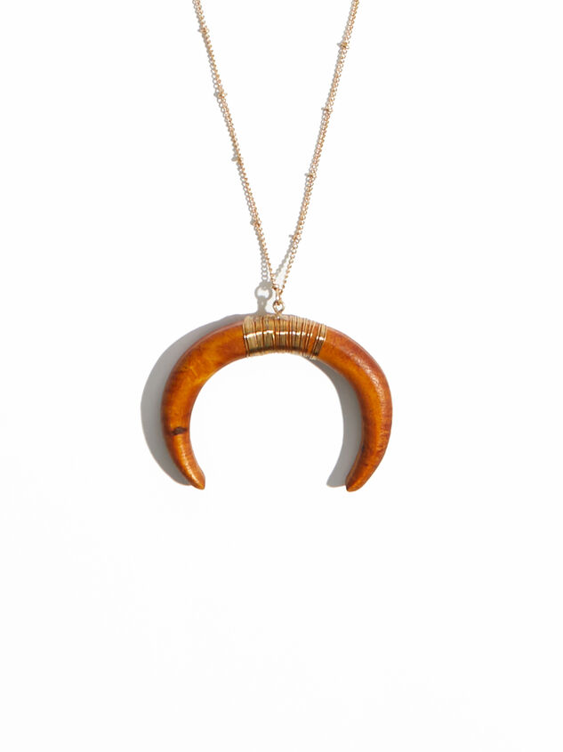 Hadley Horn Necklace Detail 2 - ARULA