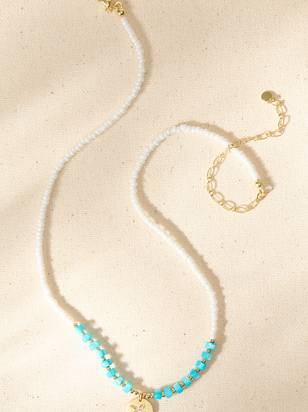 Turquoise Starfish Beaded Necklace - ARULA
