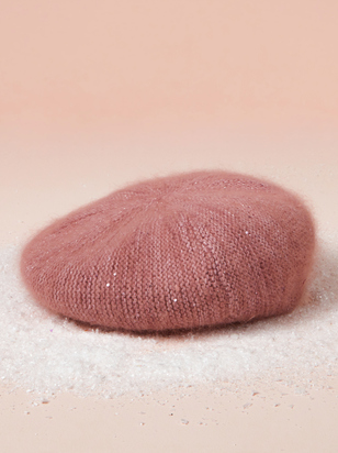 Fuzzy Sequin Beret - ARULA