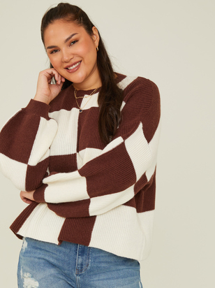 Carla Checkered Sweater - ARULA