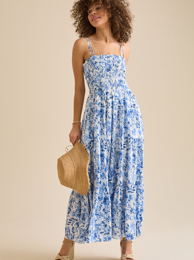 Kendall Floral Maxi Dress Detail 3 - ARULA