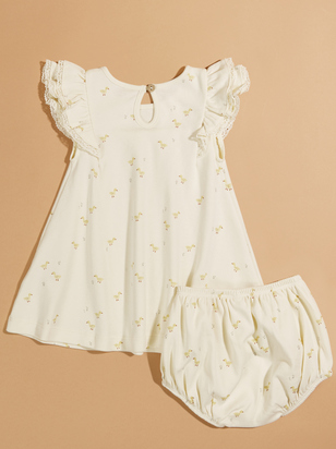 Duckling Flutter Dress and Bloomer Set by Quincy Mae - ARULA