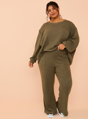 Tranquil Waffle Pullover - ARULA